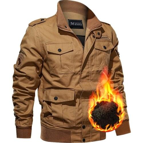 Plus Size 6XL Chaqueta Hombre Army 2021 Jacket Men Windbreaker Pilot Coat Mens Bomber Jackets Cargo Flight Jacket Male Clothes