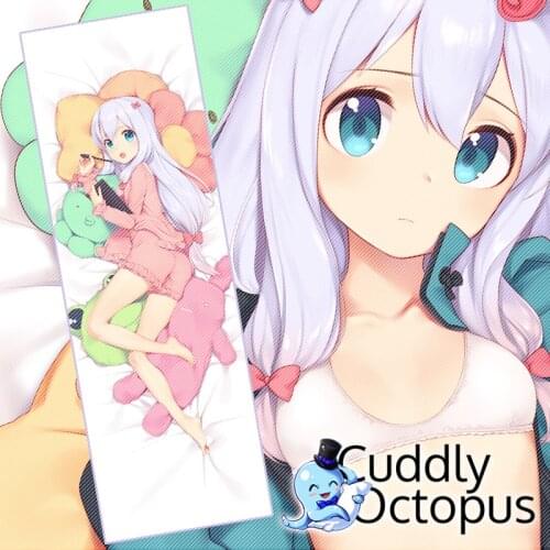 Anime Eromanga Sensei Izumi Sagiri Dakimakura Hugging Body 2WAY Pillow Case Cover Japanese Pillowcase Cushion Xmas Gifts Cud