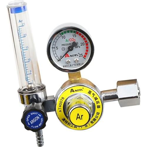 Argon Pressure Reducer Mig Tig Flow Control Gas Regulator Gauge Welding