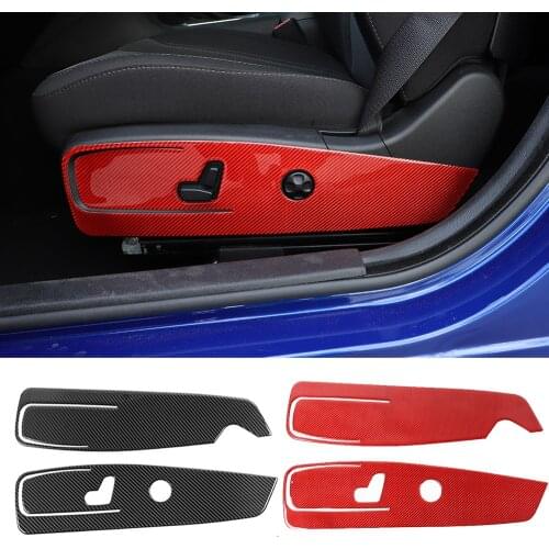 Real Carbon Fiber Interior Front Seat Side Panel Cover Decorative Trim Fit for Dodge Charger 2015-2021 Car Accessories