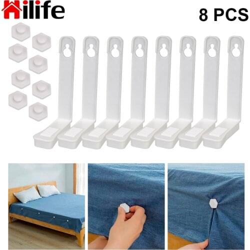 HILIFE Quilt Sheet Holder Clips For Bed Sheet Angle Fixed Buckle Organize Gadgets Single Quilt Cover Fixed Non-Slip Clips