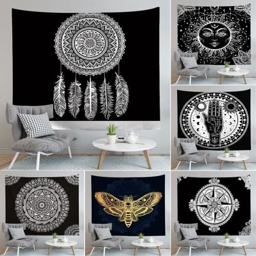 Ethnic Mandala Digital Printing Tapestry Painting Tablecloth Beach Towel 150*100Cm