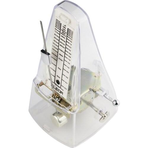 FLEOR Transparent Metronome Mechanical Metronome Bell Ring Rhythm for Guitar Piano