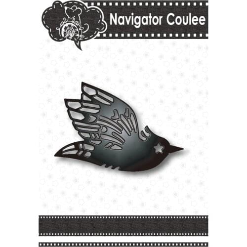 Metal cutting mold for scrapbooking new 2021 house craft mold DIY personality bird photo card embossing mold