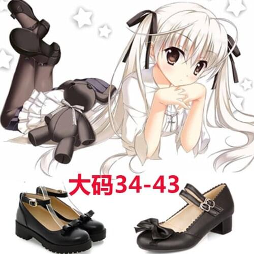 Japan Large Size Students Transsexuals JK Uniform Shoes COS Dome Sister Edge of the Empty Spring Hino Dome Loli Lolita Shoes