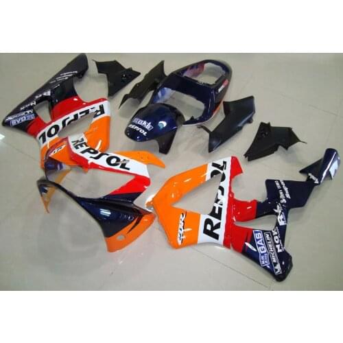 Hot Sales,For CBR900RR 2000 2001 929 CBR929RR 929RR CBR900 00 01 Red black Motorcycle Fairing Kit Injection molding od5