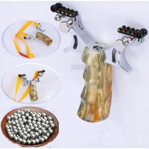 Outdoor hunting Tool Fast bow Catapult Powerful Slingshot High-quality alloy steel+ABS handle Big Power Rubber Band Slingshot