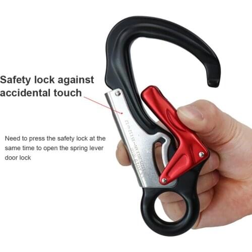 35KN Carabiner Aviation Aluminum Alloy Mountaineering Buckle Main Lock Outdoor Climbing Rescue Rope Safety Buckle Rescue