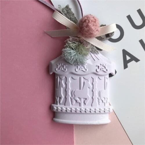 Carousel Horse Silicone Aromatherapy Wax Silicone Mold For Car Pendant Fondant Cake Decorating Tools Cupcake Chocolate Baking M