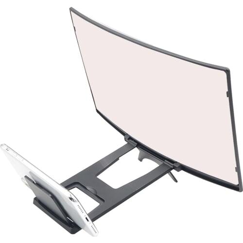 L6 3D Screen 12 Unique Curved Screen Magnifier Enlarger Video Movie Amplifier Phone Holder Stand a Great Gift