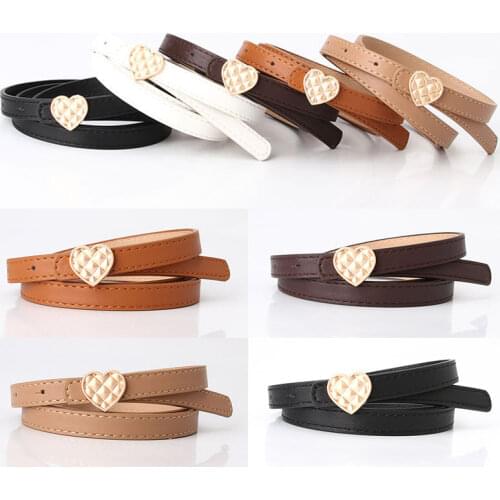 Knotted Fashion Small Belts Womens Thin Belts Korean Student Trousers Heart-shaped Matching Dresses Belts Belts Korean Version