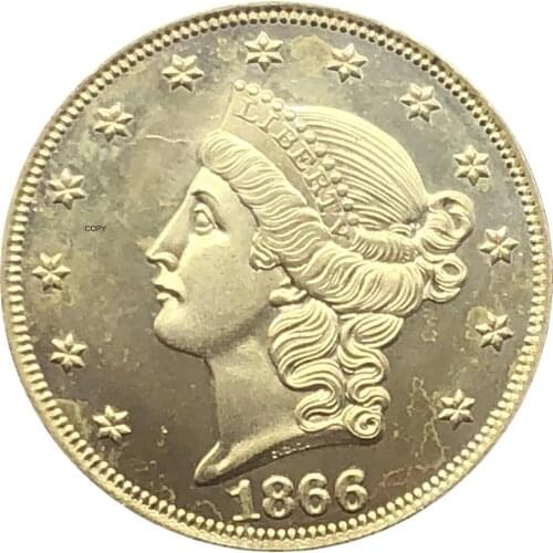 US With Motto Double Eagle 1866 S 1867 S 1868 S 1869 S 1870 S 1871 S 1872 S 1873 S 1874 S 1875 S 1876 S 1877 S 20$ Dollars Coin