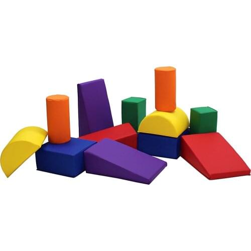 Toddler Builder Block Set,Colorful Giant Oversized Soft Foam Playtime Building 12 Blocks for Infants and Kids Learning Preschool