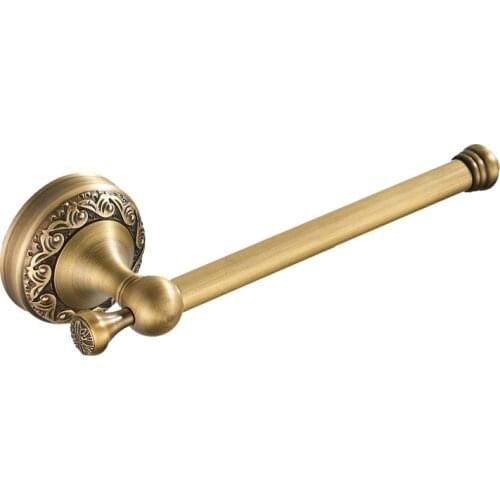 European style bathroom wall type Toilet paper holder rack brass carved without cover 21 cm for normal toilet papaer holder roll