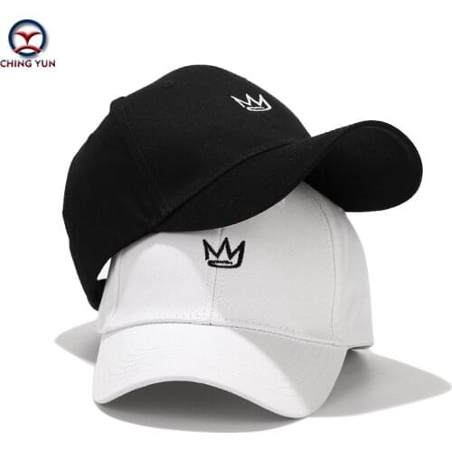New Baseball cap Crown embroidery Baseball hat Cotton retro leisure all-match unisex spring and summer Outdoor sunprotection Cap