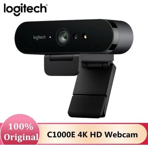 Original Logitech C1000E 4K HD Webcam 5X Digital Zoom Utral 1080p With Mic for Streaming Broadcasting Video Conferencing Web Cam