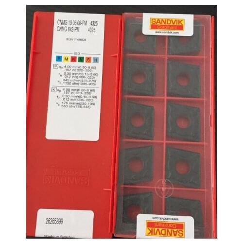 ORIGINAL 10PCS CARBIDE INSERT CNMG190608-PM4325