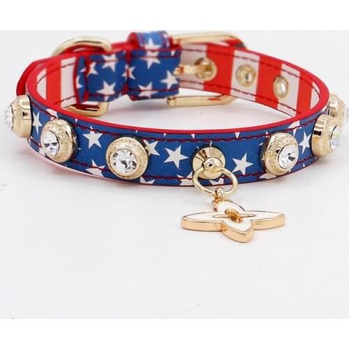 Luxuries Dog Pet Collar Cat Necklace Accessories Dog Crystal Collar