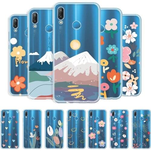 For Huawei P20 Lite Case Clear Phone Case For Huawei Nova 3e Protective Back Cover For Huawei P20 Lite Transparent Fashion Coque