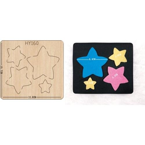 Star decoration cutting dies 2019 new die cut &wooden dies Suitable for common die cutting machines on the market