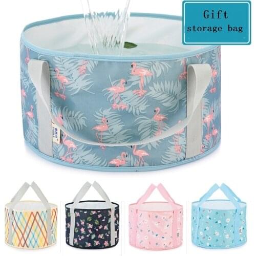 Folding Footbasin Portable Travel Bucket Outdoor Travel Washbasin Foot Bucket Water Storage Bucket