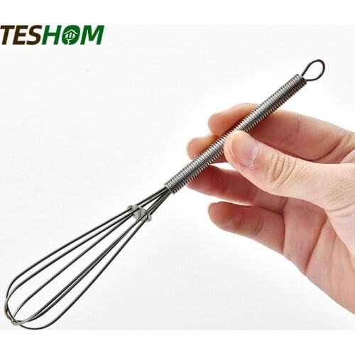 TESHOM Egg Hand Beater Mixer Stainless Steel Held Hand Whisk Cream Kitchen Cooking Tool Gadgets Kitchen Tools