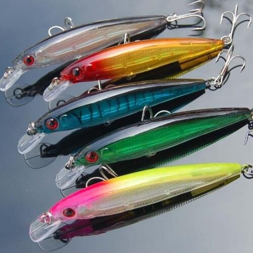 Reflective Minnow Fishing Lure Hard Bait 110mm/14g 6# Hook Tackle Fresh Salt Water Jerkbait Wobbler Boat Trailer Artificial Lure