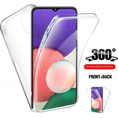 360° TPU Protective Case For Samsung Galaxy A22 A 22 cases samsun sansung a22 4G 5G 6.4'' 6.6'' soft silicone phone cover coque
