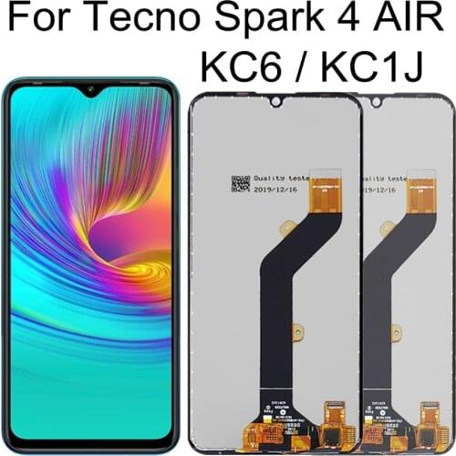 6.10" LCD For Tecno Spark 4 Air KC6 / KC1J LCD Display Touch Screen Digitizer Assembly Replacement For Spark4 Air LCD Display