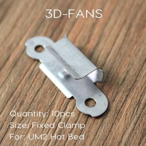 10pcs 3D Printer Parts Ultimaker 2 Build Platform Glass Retainer Stainless Steel Glass Heated Bed Clip Clamp