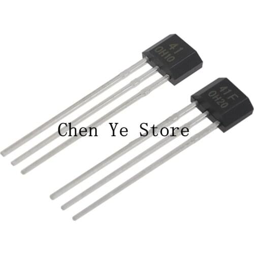 20PCS Hall Effect Sensor Switch OH41 OH41F OH43F Hall Element Brushless Electric Motor U18 SMD High Sensitiv TO-92S 43F 41F