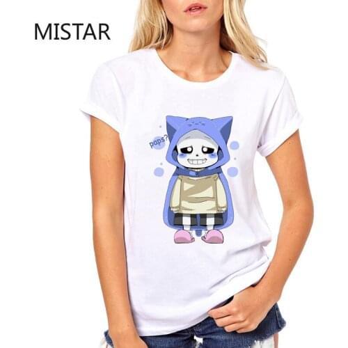 2020 Summer Funny t Shirt White Tops women clothing cute cartoon t shirts Short Sleeve Fashion Causal T-shirts Women