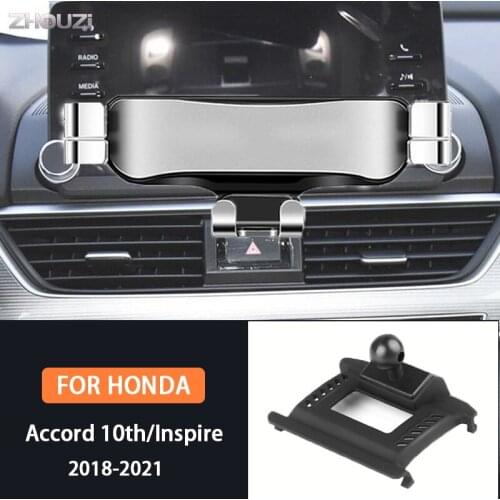 Car Mobile Phone Holder For Honda Accord Inspire 2018-2021 Air Vent Mounts GPS Stand Gravity Navigation Bracket Car Accessories