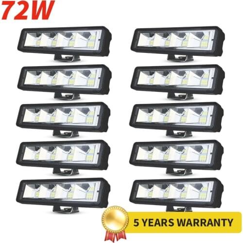 Car Work Light Spot Flood Beam 3030 SMD DC 12V 24 Volts 24 LED 72 Watts Emergency Spotlight for Truck for Focos 4x4 4WD SUV