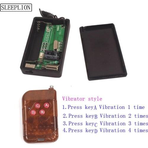 Sleeplion Remote Control Wireless Switch Vibrator 1-4 times Reminders DC 1.5V Vibration Alarm Senor Remote Reminding for Games