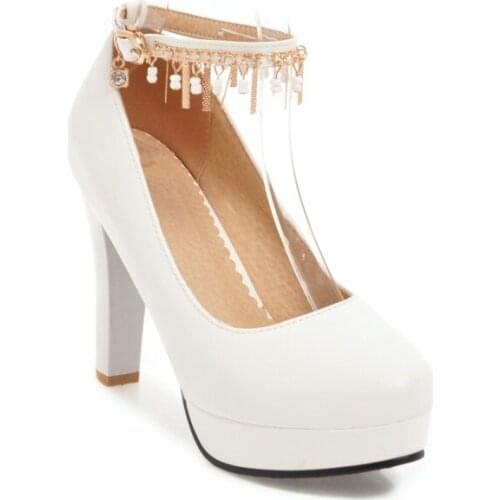 Oversized 12 13 14 15 16 17 ladies high heels women shoes woman pumps Package the heel Package toes Thick with sandals