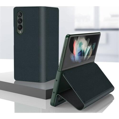 PU Leather Flip Case For Samsung Galaxy Z Fold 3 5G Cover Galaxy Z Fold3 Anti-knock Case