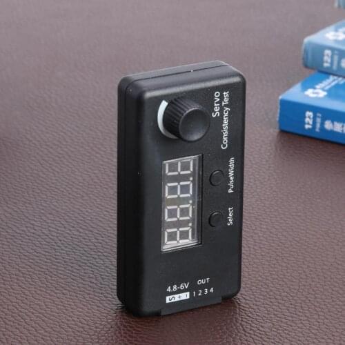 DC 4.8-6V Mini 3Modes Digital Servo/ESC Consistency Tester Steering Gear Measurement for RC Helicopter Airplane Car Tool