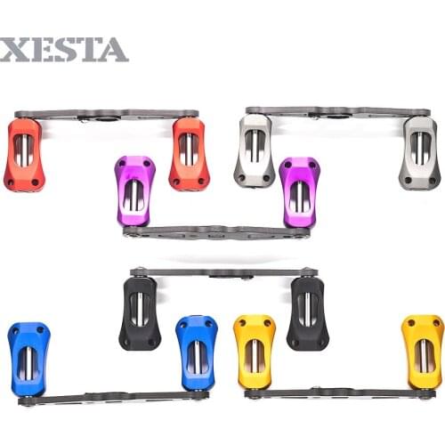 XESTA Fishing Reels handle fit for daiwa reels Double Alloy Knob Carbon Fiber Rocker Stainless Steel Shaft New arrival