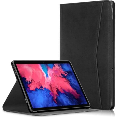 For Lenovo Tab P11 TB-J606F Tab P11 Pro TB-XJ706F Smart Tablet Stand Case Shockproof Canvas Folio Cover Hibernation Function