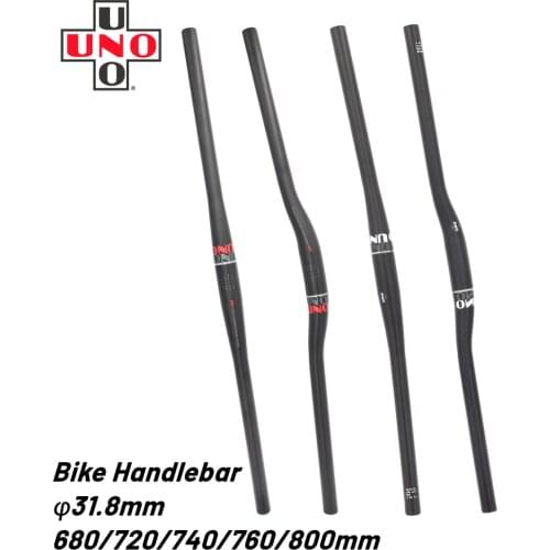 UNO MTB Handlebar Bicycle Handlebar Swallow-shaped Bike Handlebars 31.8*640/680/720/740/760/800mm Flat or Rise Handle bar Parts