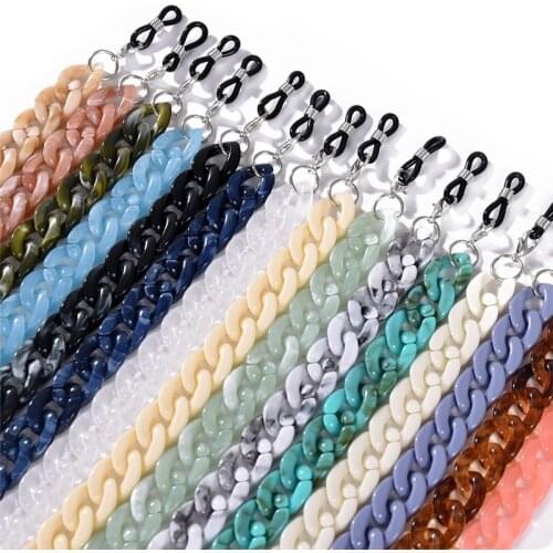 Imixlot 70cm Simple Fashion Acrylic Sunglasses Chain Women Men Anti-slip Reading Glasses Hanging Neck Strap Eyeglasses Cord