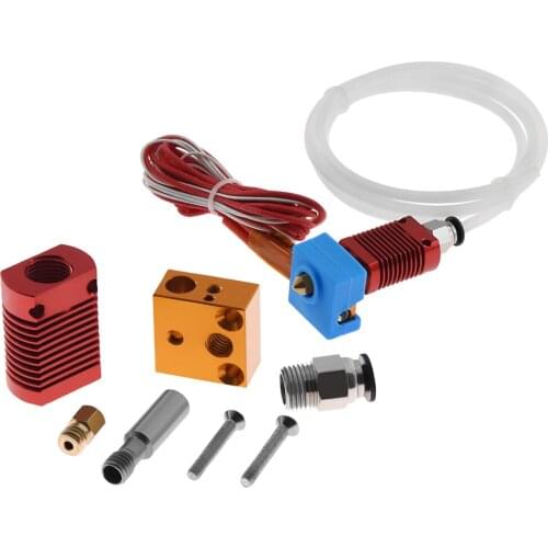 Upgrade 12/24V Metal Hot End Extruder Kit 0.4mm Nozzle PC4-01 Connector Heat Pipe for CR10 CR-10 CR-10S