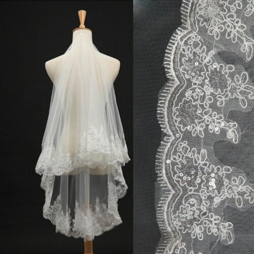 Simple Short Tulle Wedding Veils Cheap White Bridal Veil for Bride for Mariage Wedding Accessories 2021