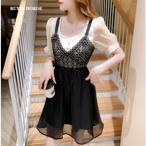 RuXin Horde Summer Short Sleeve Dresses