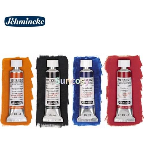 Schmincke Limited Edition Mussini Resin Oil Color - 15ml Tube, Mineral Colors Oil Paint, Lapis Lazuli Sky Blue