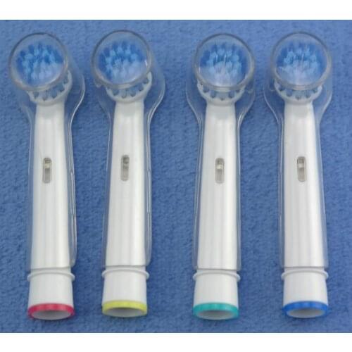 Vbatty 1021 4PC/pack Brush Head Cross Action Replaceable Toothbrush Heads With Protect Cover D12 D4 D29 D19 D34