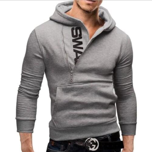 Mens Hoodie Sweatshirt Fashion Casual Loose Fleece Warm Streetwear Long Sleeve Letter Printing Sportwear Male Outwear