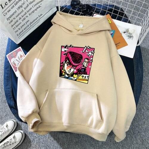 JoJo Bizarre Adventure Cosplay Unisex Hoodie Anime Men Women Funny Sweatshirt Harajuku Cartoon Hip Hop Clothes Hooded