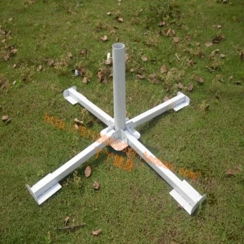 Outdoor sunshade base cross base, advertising umbrella, folding umbrella seat underframe steel foot